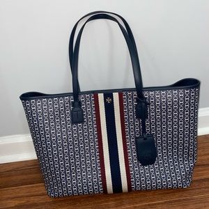 Tory Burch Gemini Link Coated Canvas Tote